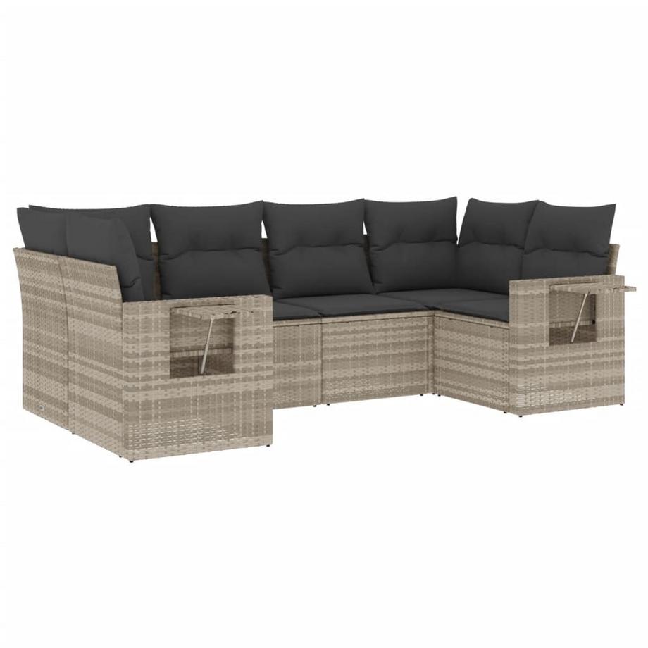 set divano da giardino Polirattan