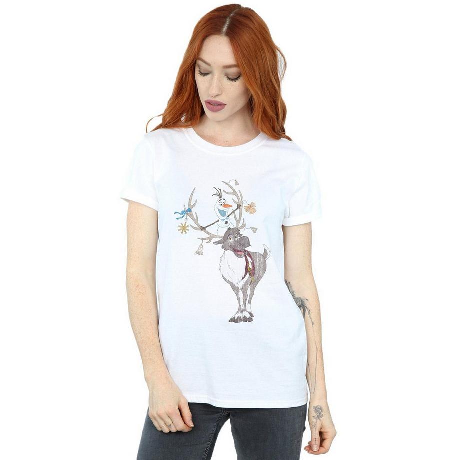 Disney Frozen Sven e Olaf T-Shirt di Natale  