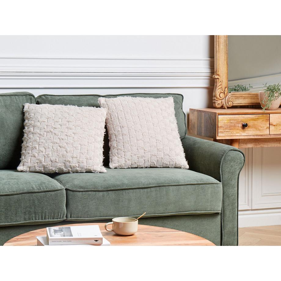 Beliani Set di 2 cuscini en Poliestere  BASALIM  