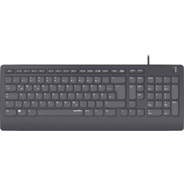 SL-640009-BK Tastatur USB QWERTZ Deutsch Schwarz