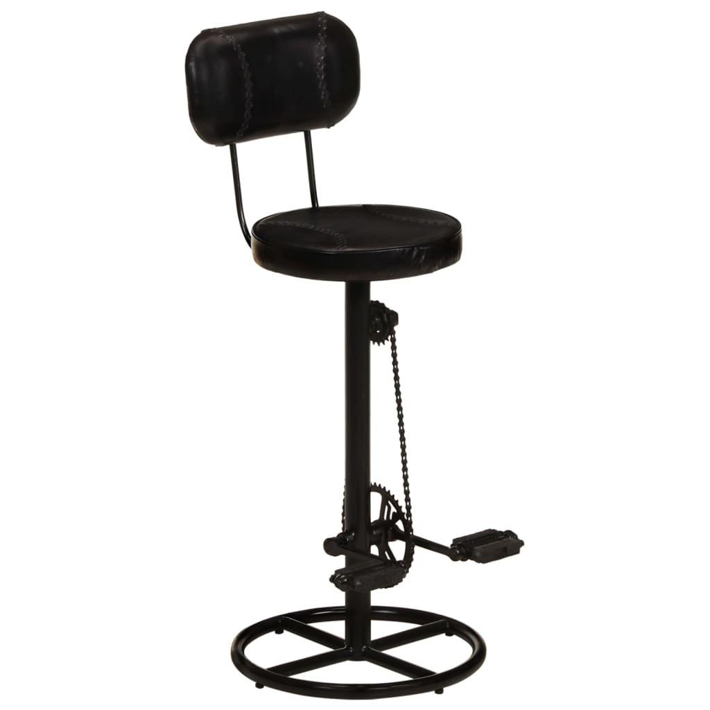 VidaXL Tabouret de bar cuir  