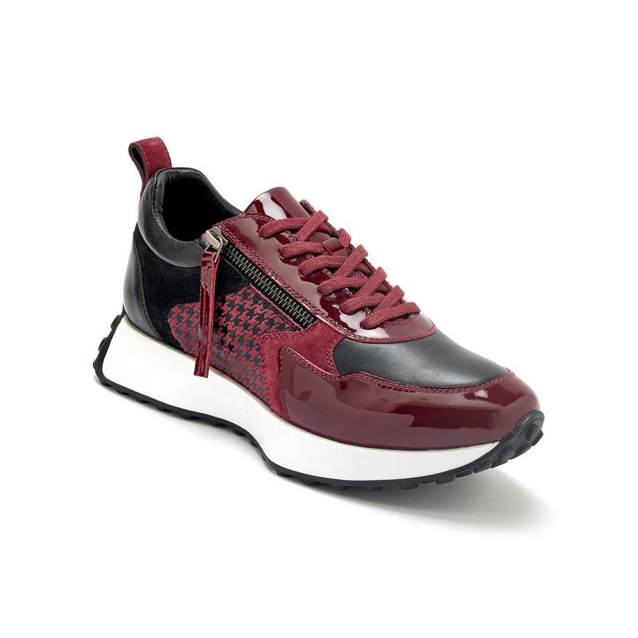 Pédiconfort  baskets zippé cuir lisse et verni 
