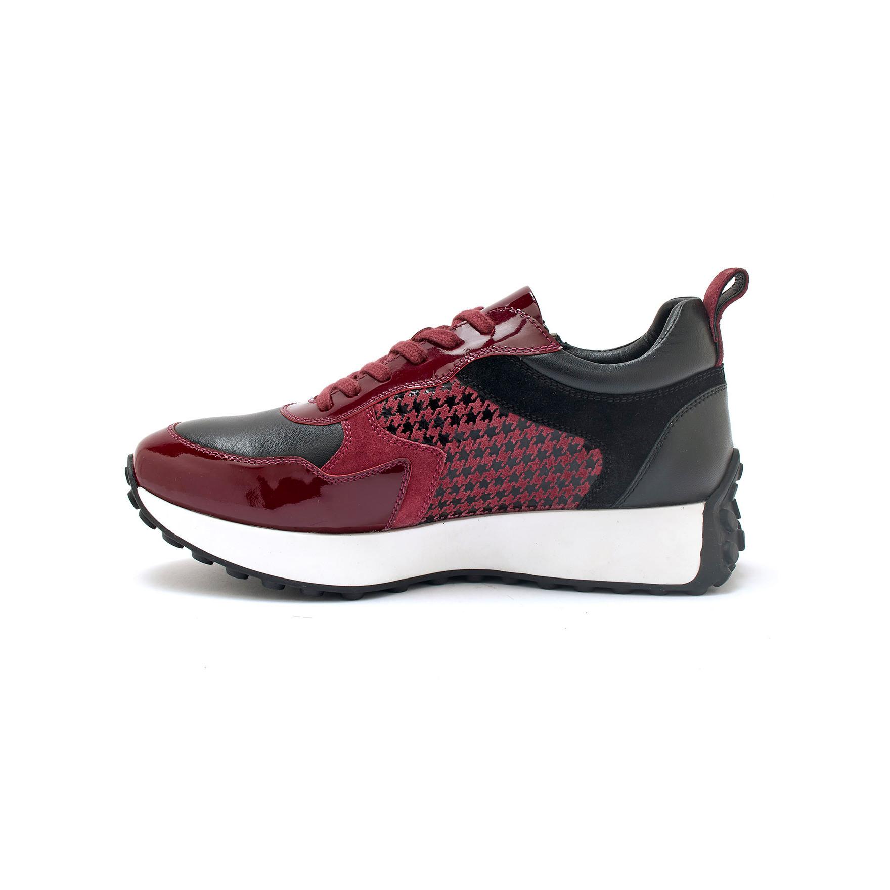 Pédiconfort  baskets zippé cuir lisse et verni 