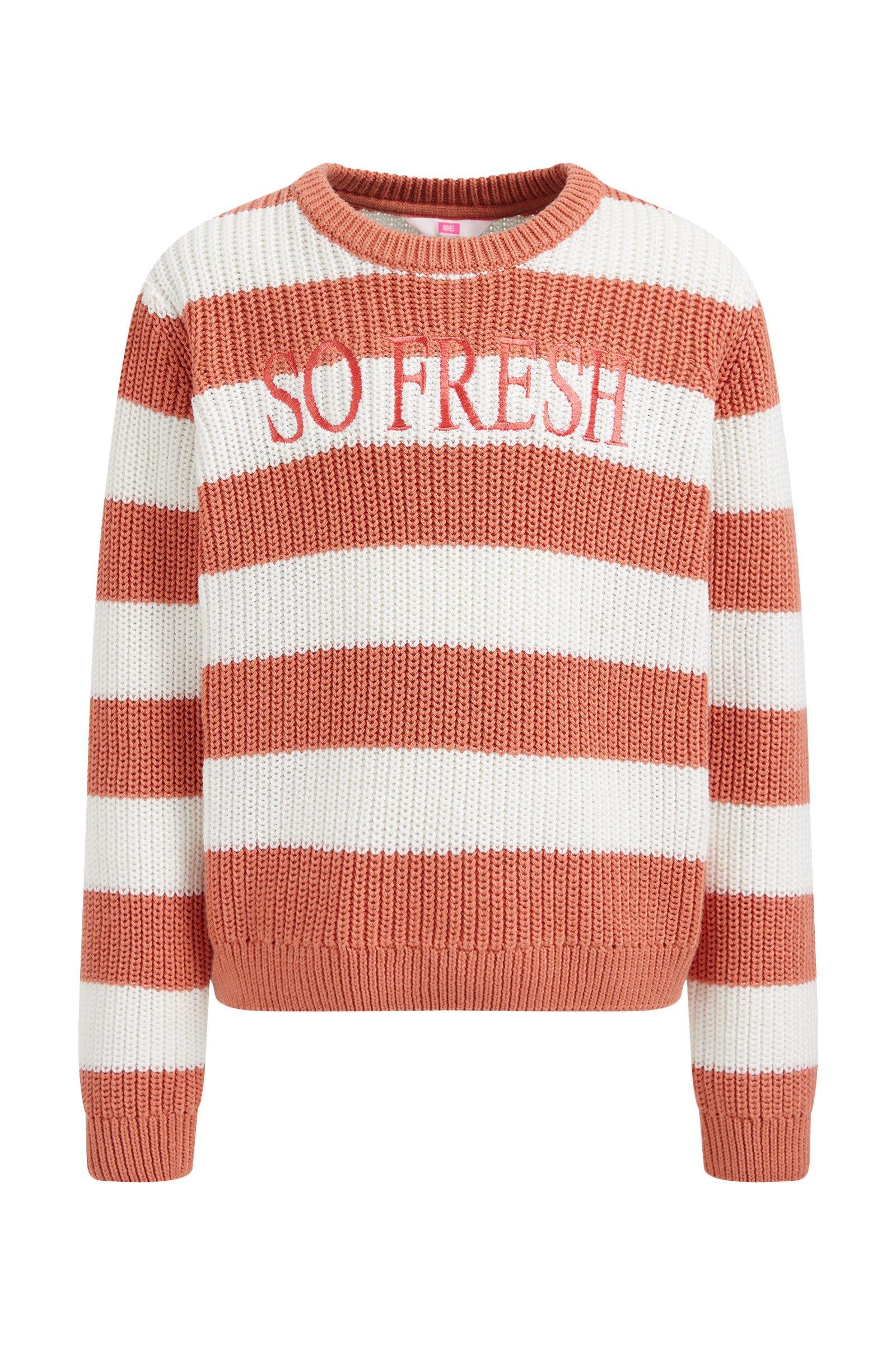 WE Fashion  Mädchenpullover Mit Streifenmuster Und Stickerei 