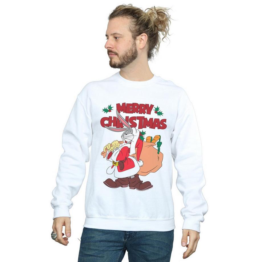 LOONEY TUNES Bugs Bunny Merry Christmas Sweatshirt  