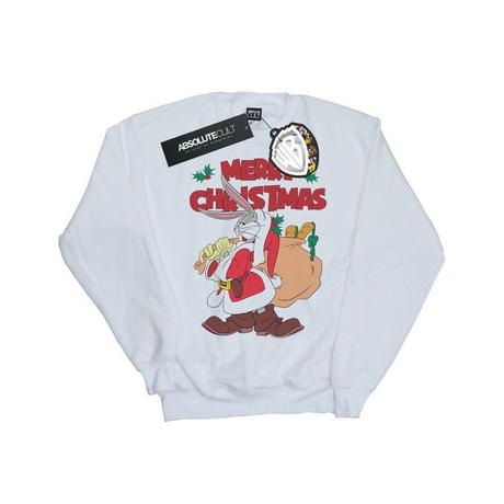 LOONEY TUNES Bugs Bunny Merry Christmas Felpa  