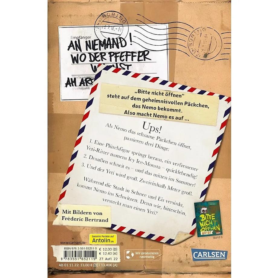 Bitte nicht öffnen 1: Bissig! Habersack, Charlotte; Bertrand, Fréderic (Illustrationen) Gebundene Ausgabe 