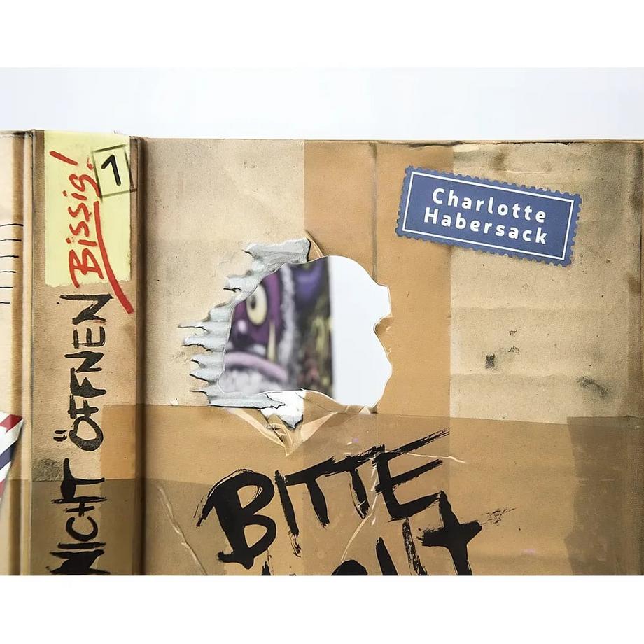 Bitte nicht öffnen 1: Bissig! Habersack, Charlotte; Bertrand, Fréderic (Illustrationen) Gebundene Ausgabe 
