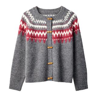 Joe Browns Cardigan Fair Isle con chiusura a alamari  