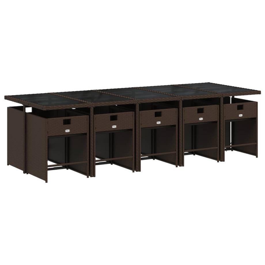 VidaXL Garten essgruppe poly-rattan  