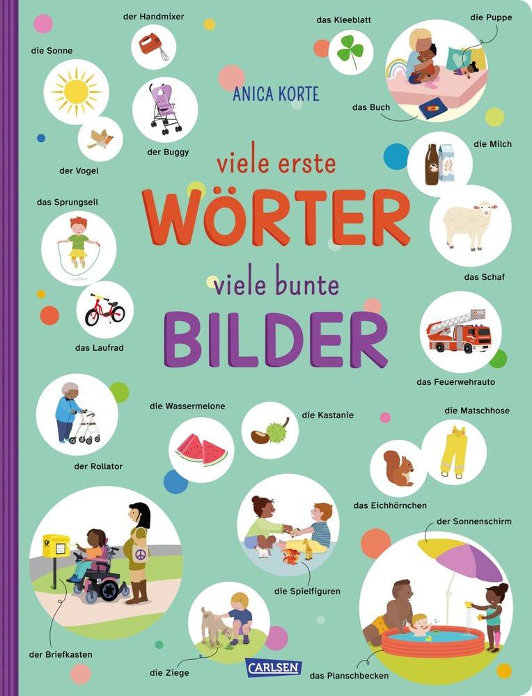 viele erste WÖRTER viele bunte BILDER Korte, Anica; Korte, Anica (Illustrationen) Copertina rigida 