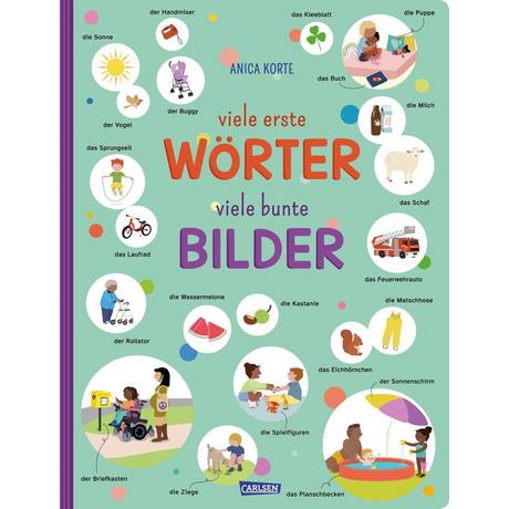 viele erste WÖRTER viele bunte BILDER Korte, Anica; Korte, Anica (Illustrationen) Copertina rigida 