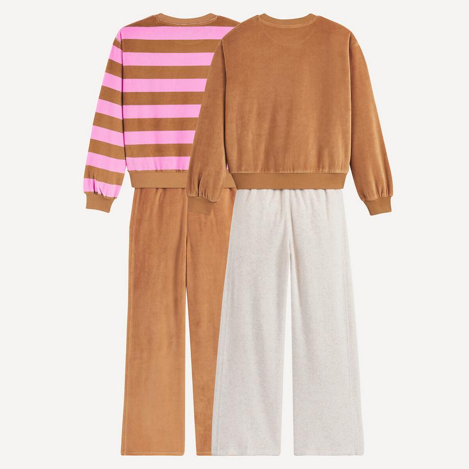 La Redoute Collections  2er-Pack Pyjamas aus Samt 