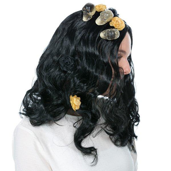 Tectake  Frauenperücke Skull 