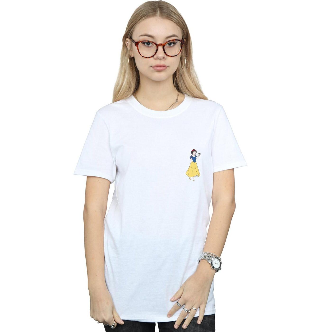 Disney PRINCESS T-Shirt Imprimé Poche Blanche-Neige  