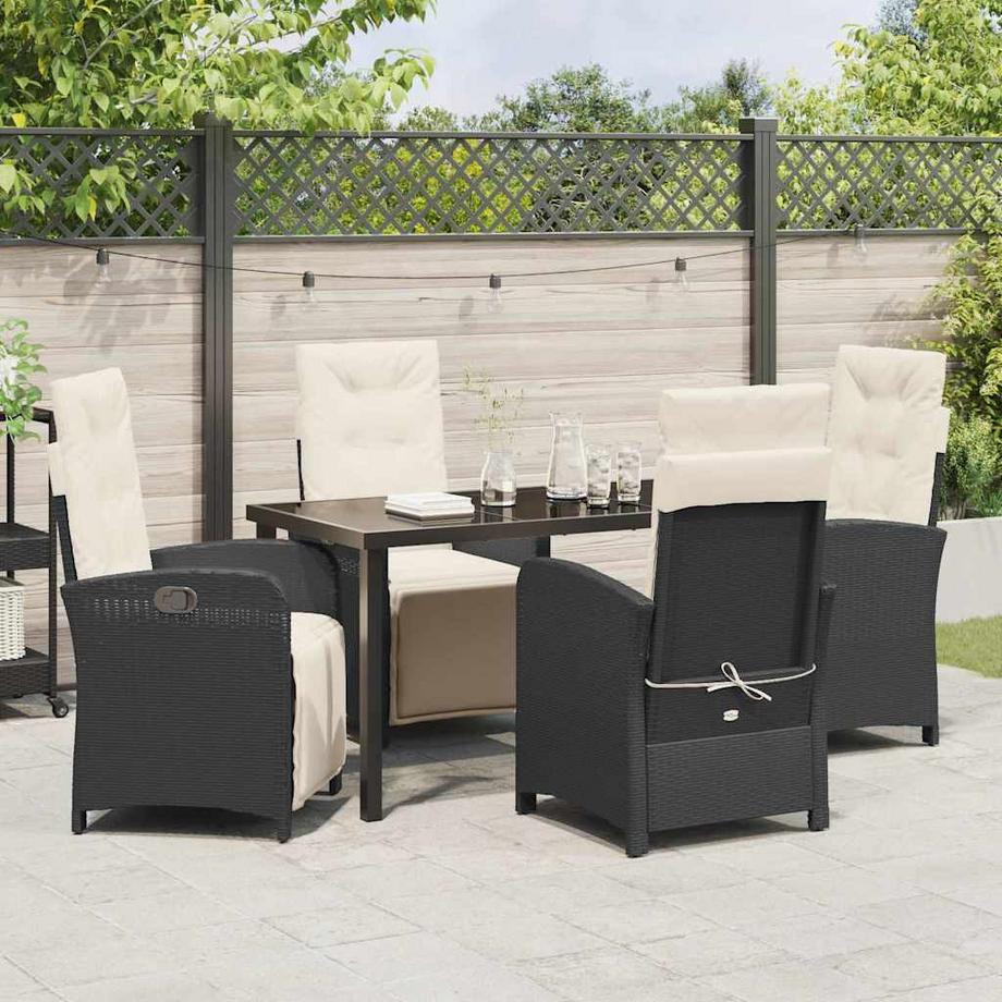 VidaXL Ensemble de salle à manger pour jardin poly rattan  