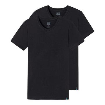 2er Pack Long Life Cotton - T-Shirt mit V-Ausschnitt
