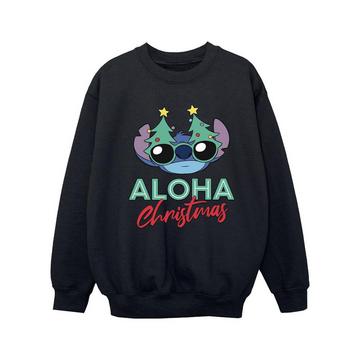 Lilo And Stitch Christmas Tree Shades Sweatshirt