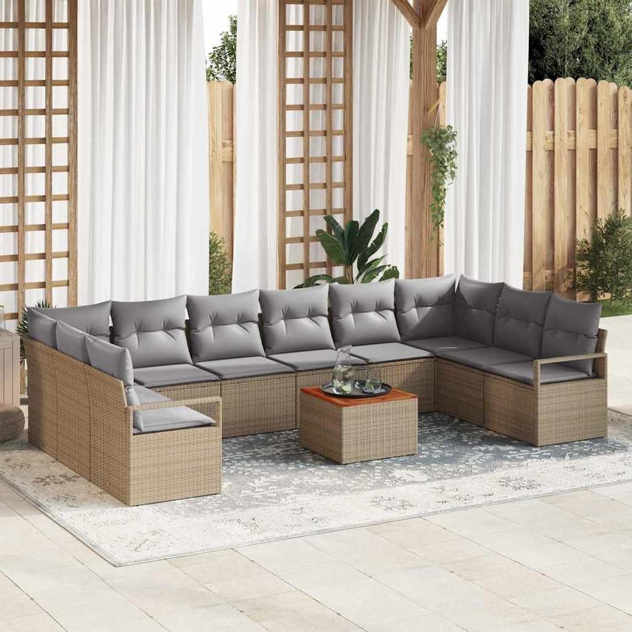 VidaXL Canapé de jardin poly rattan  