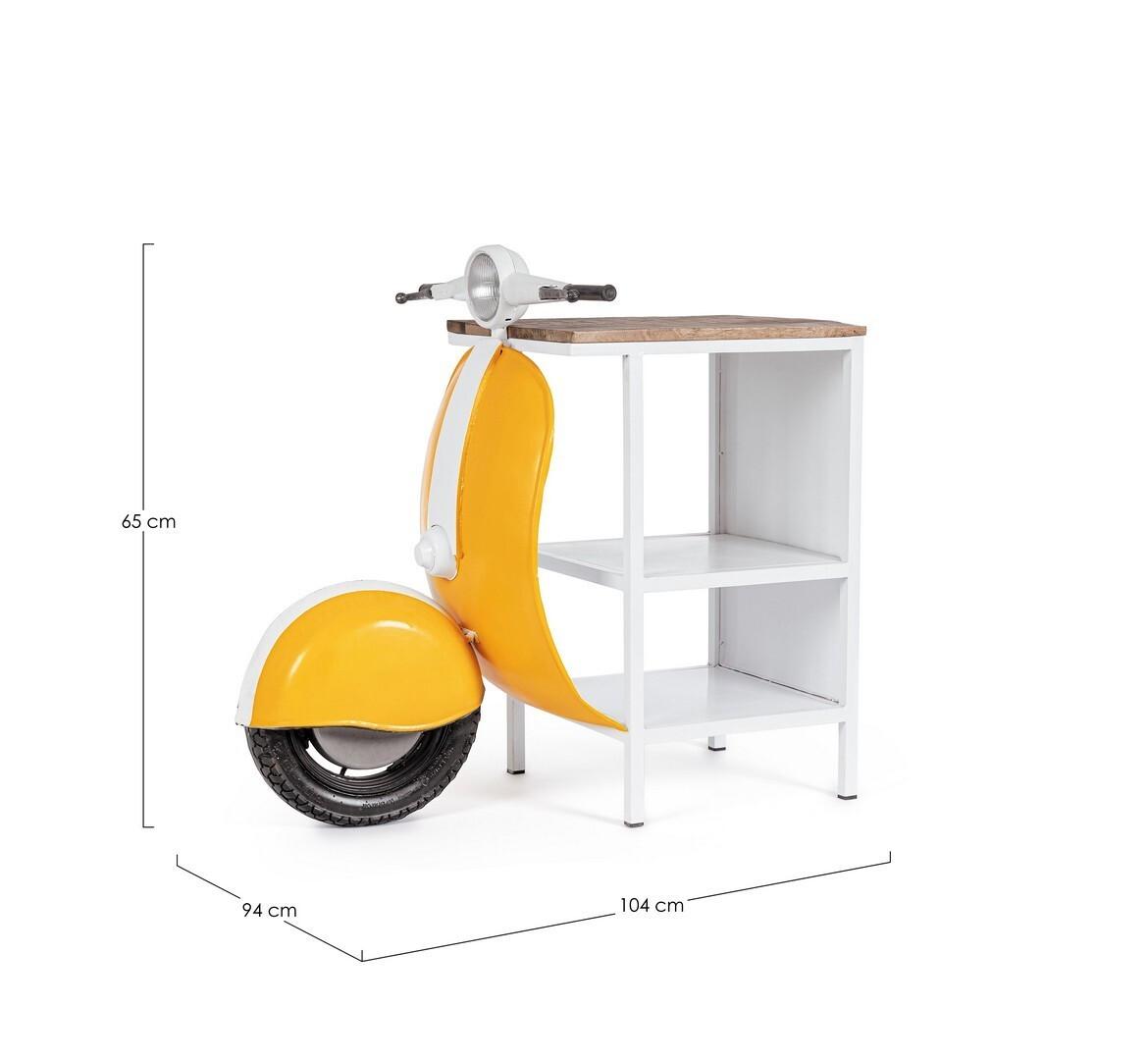 mutoni Console Bar Vespa giallo 104x65  