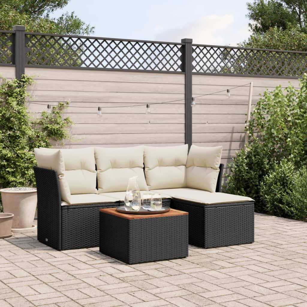 VidaXL set divano da giardino Polirattan  