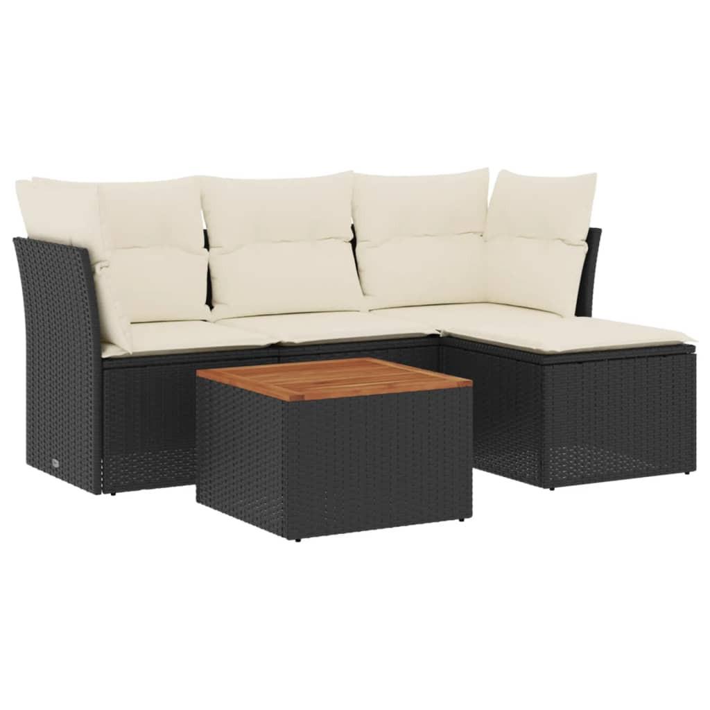 VidaXL set divano da giardino Polirattan  