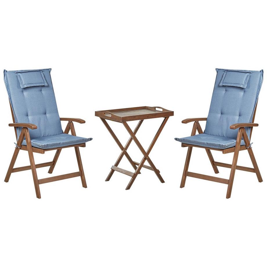 Bistro Set aus Akazienholz Rustikal AMANTEA