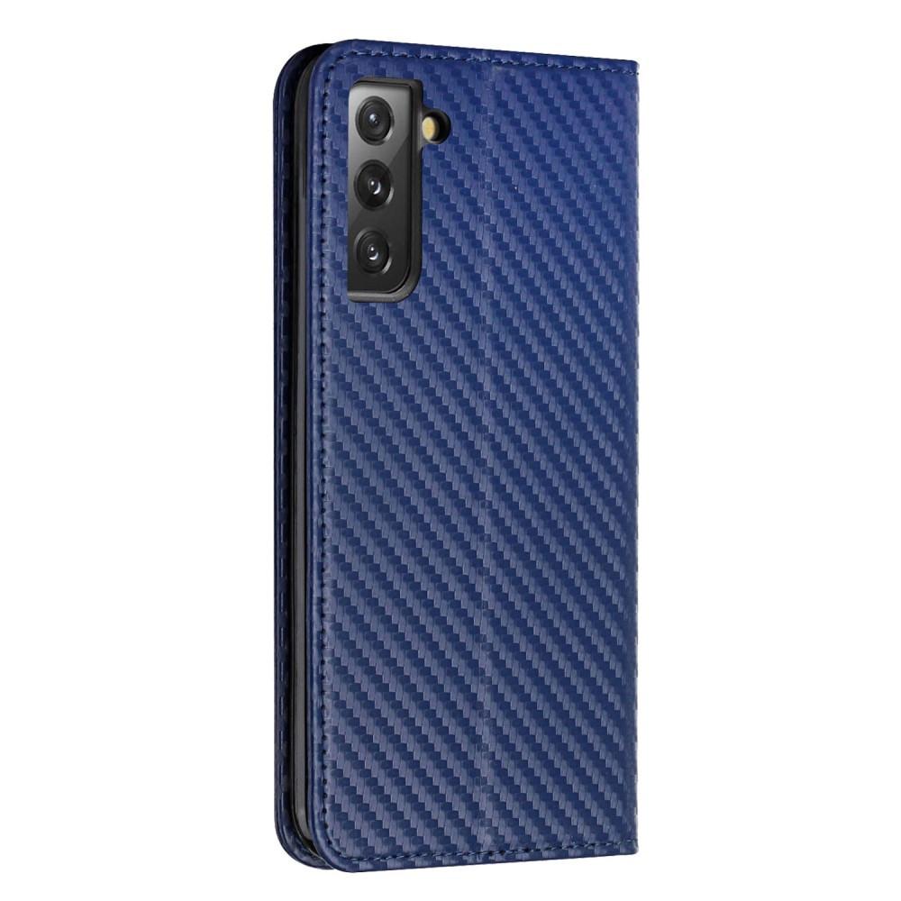 Cover-Discount  custodia Galaxy S22+ - Custodia Flip Carbon Look nera 