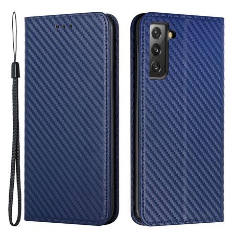 Cover-Discount  Galaxy S22+ - Carbon Look Flip Case Hülle 