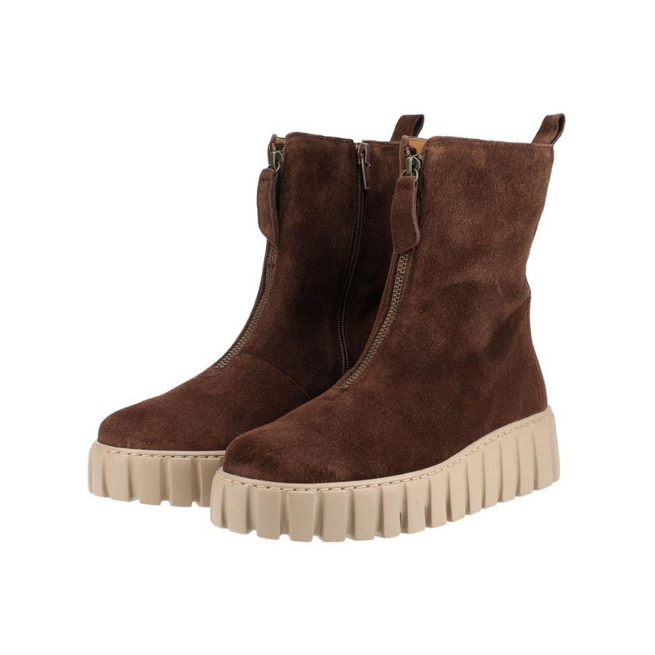 Gabor Veloursleder Stiefelette mit Plateausohle  