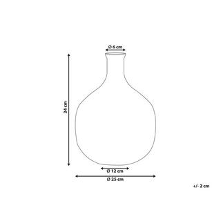 Beliani Dekoration aus Glas Modern RAZALA  