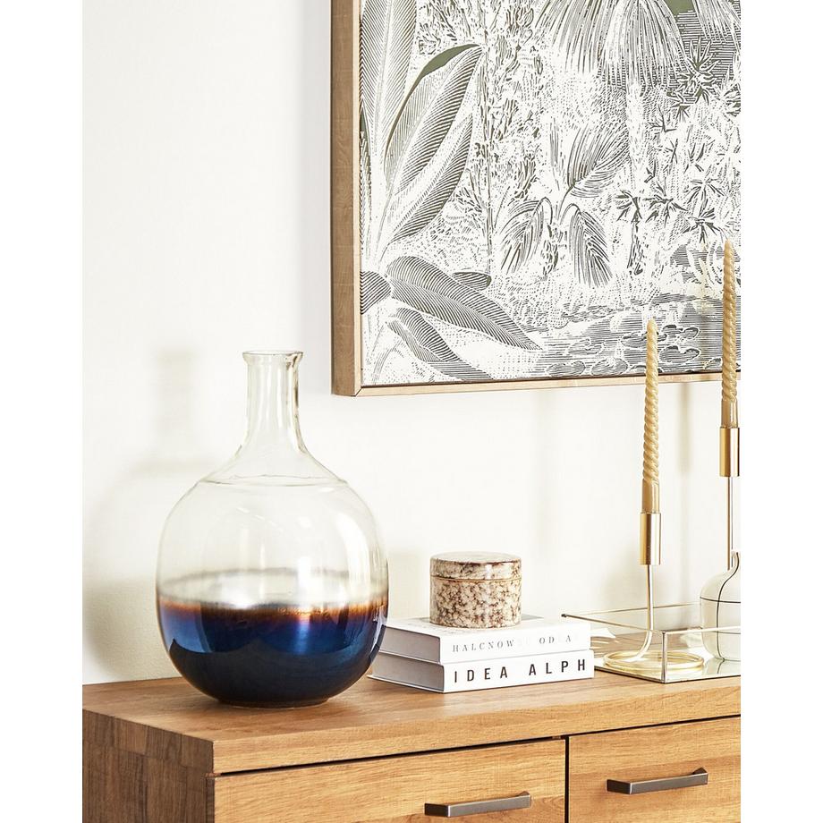 Beliani Blumenvase aus Glas Modern RAZALA  