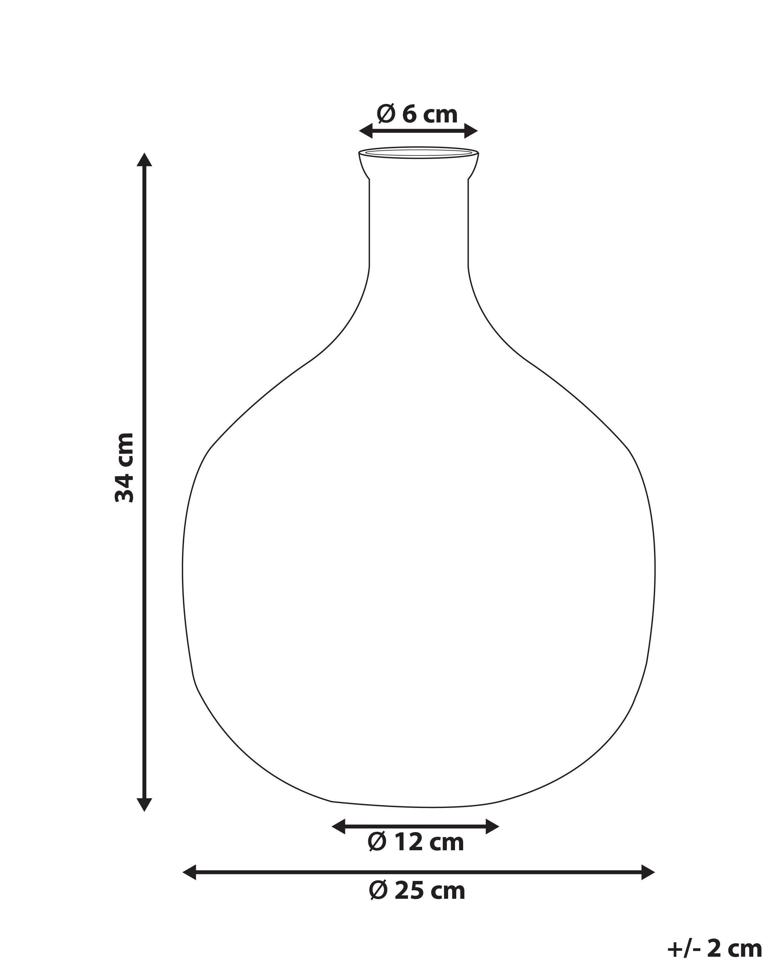 Beliani Blumenvase aus Glas Modern RAZALA  