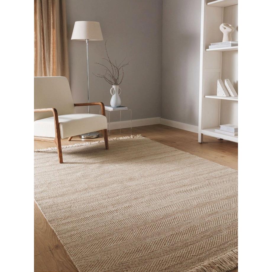 Benuta Tappeto di lana Lars Beige  