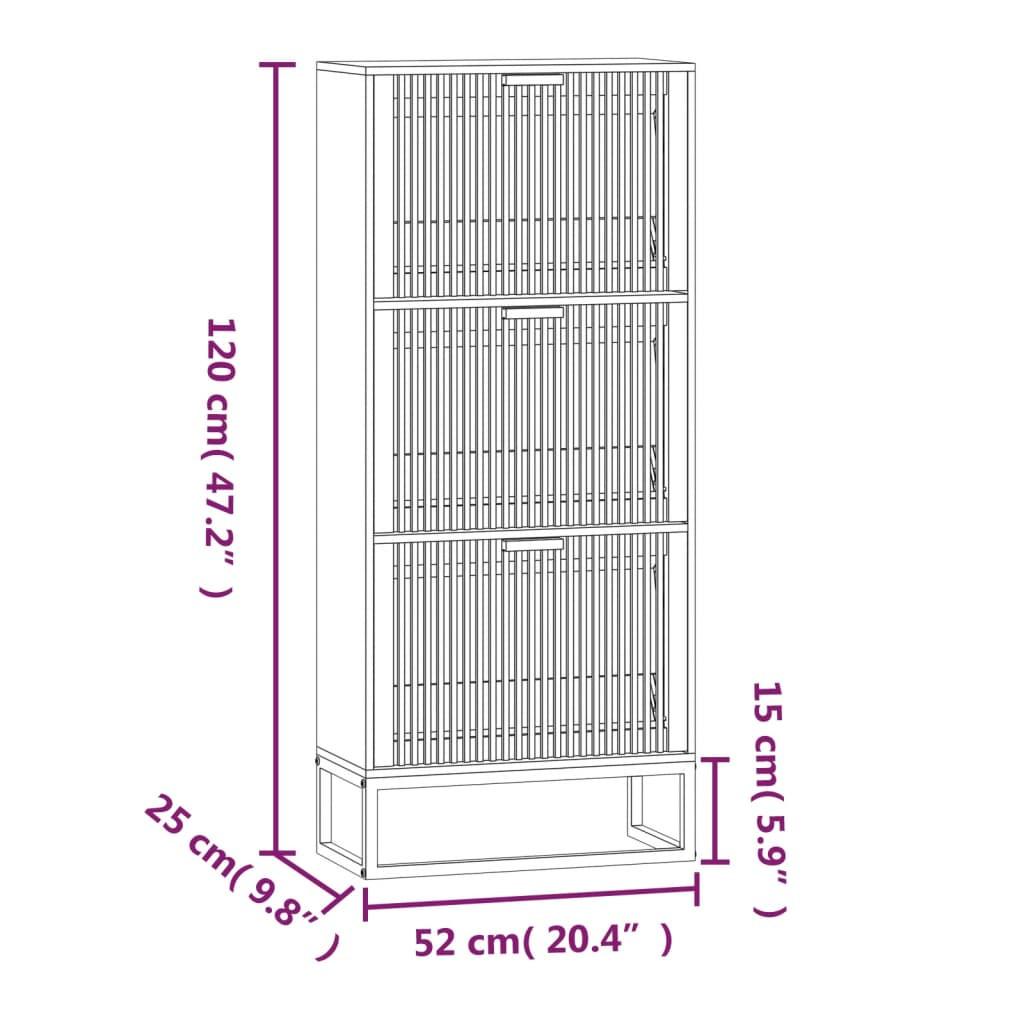 VidaXL Schuhschrank holzwerkstoff  