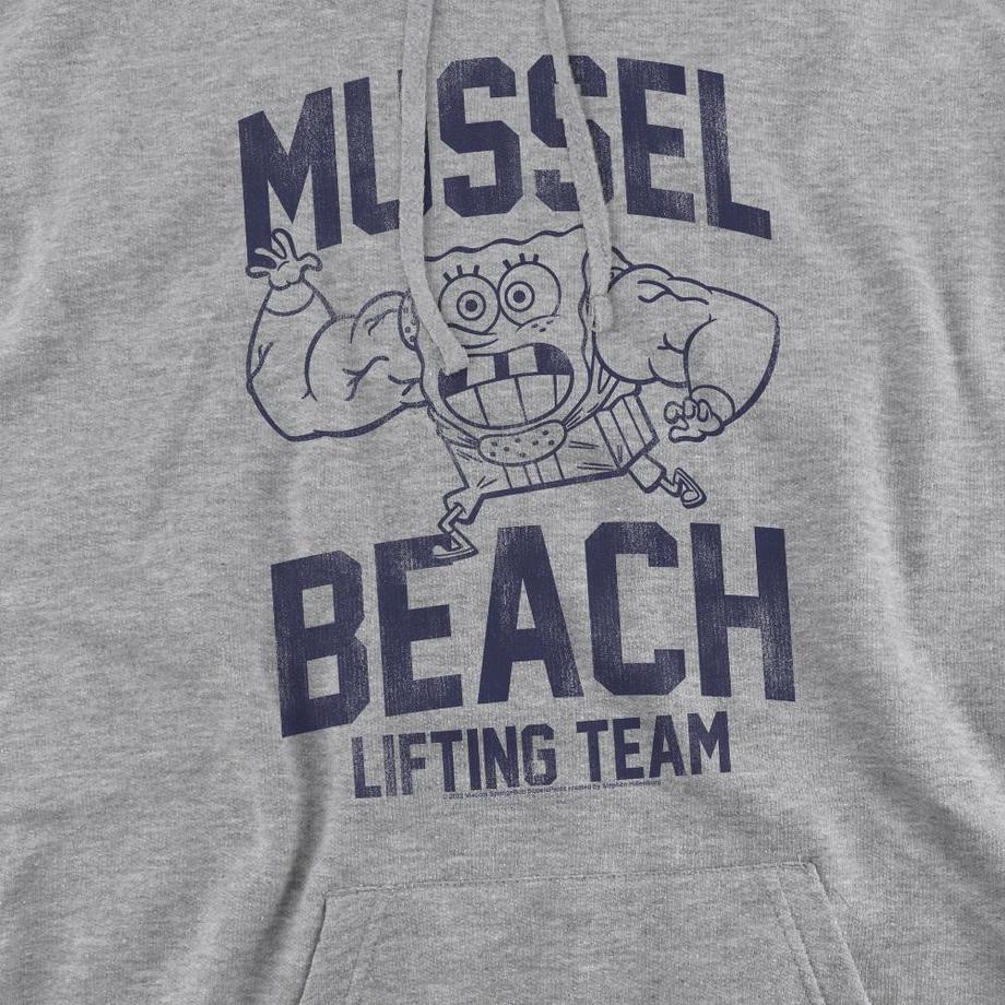 Nickelodeon Mussle Beach Lifting Team Felpa Con Cappuccio  