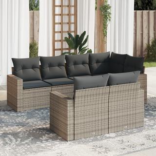 VidaXL set divano da giardino Polirattan  