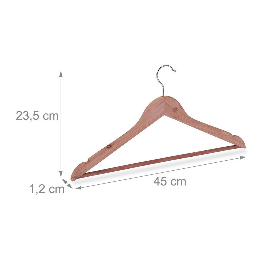 Northix  Kleiderbügel aus Zedernholz 12er-Pack 