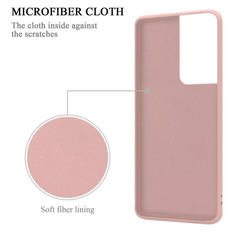 Cadorabo  Housse compatible avec Samsung Galaxy S21 ULTRA - Coque de protection en silicone TPU flexible avec anneau 