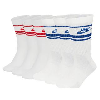 NIKE NSW Essential Stripe Crew Socken 6er Pack  