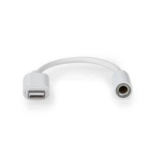 Nedis  Adaptateur Lightning | Apple Lightning, 8 broches | 3,5 mm Femelle | Nickelé | 0,10 m | Rond | PVC 