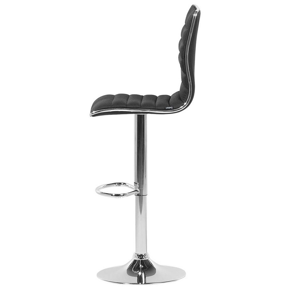 Beliani Lot de 2 chaises de bar en Tissu Moderne LUCERNE  