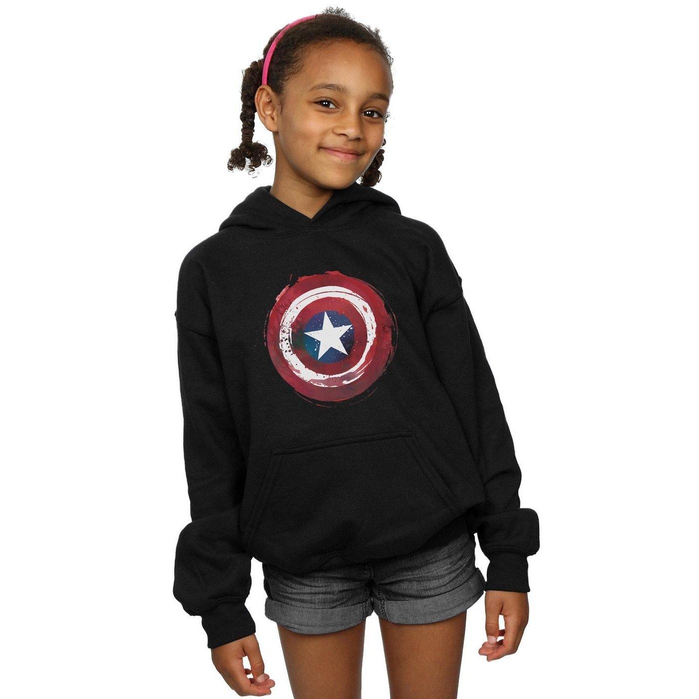 MARVEL  Captain America Splatter Shield Kapuzenpullover 