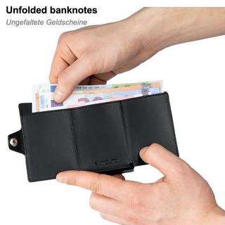 ZNAP Glattleder Geldbörse für 8 Karten  