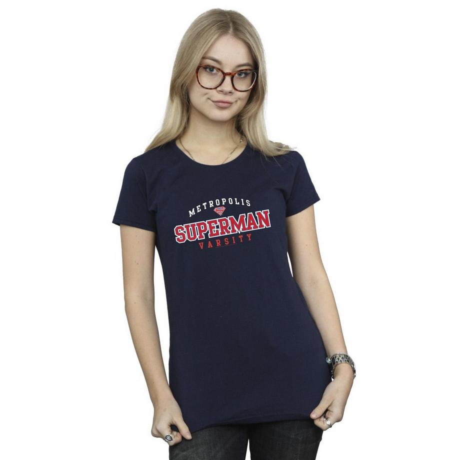 DC COMICS Metropolis Superman Varsity T-Shirt  