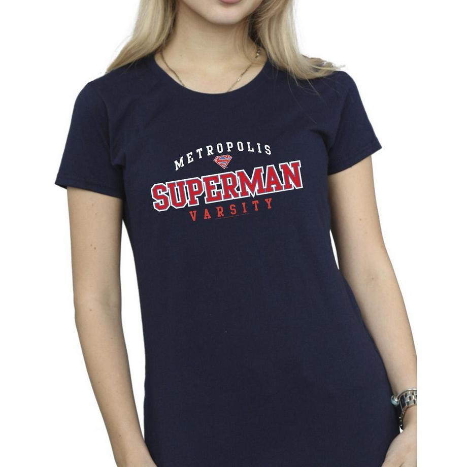 DC COMICS Metropolis Superman Varsity T-Shirt  