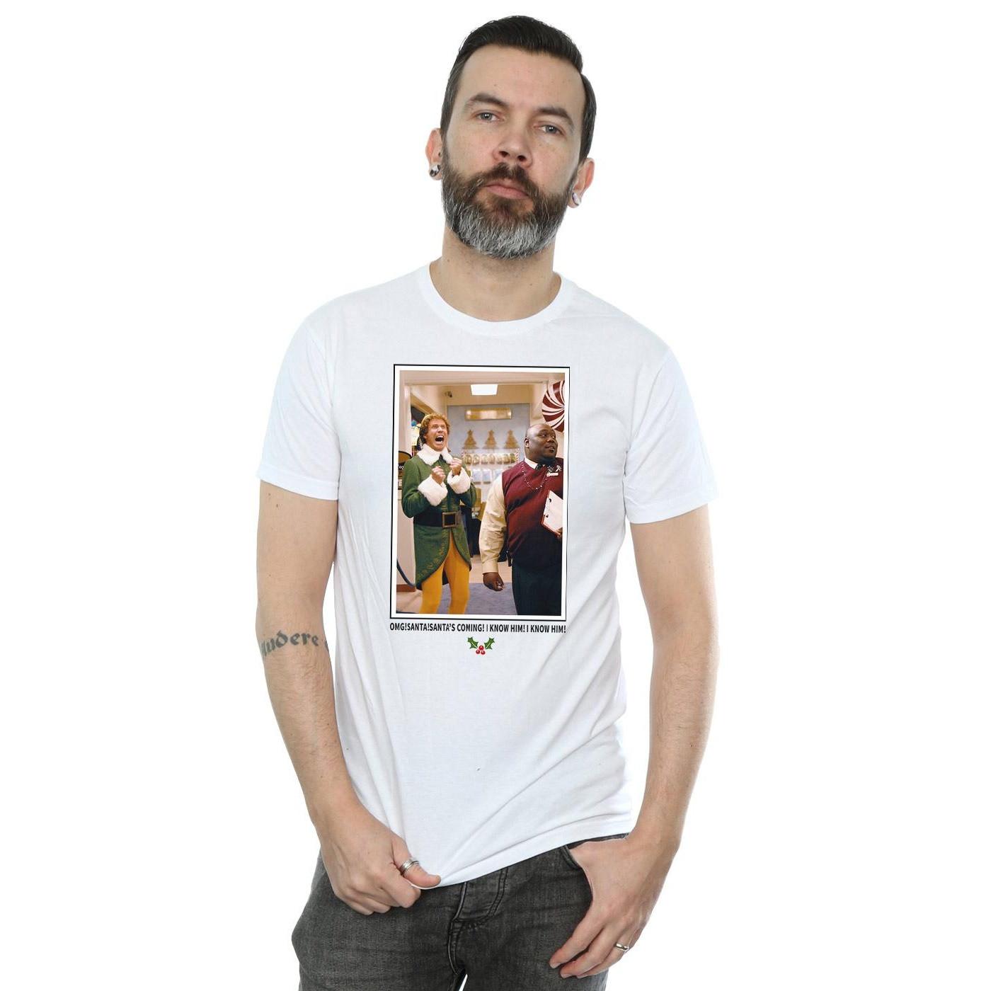 Elf OMG Santa's Coming T-Shirt Graphique  