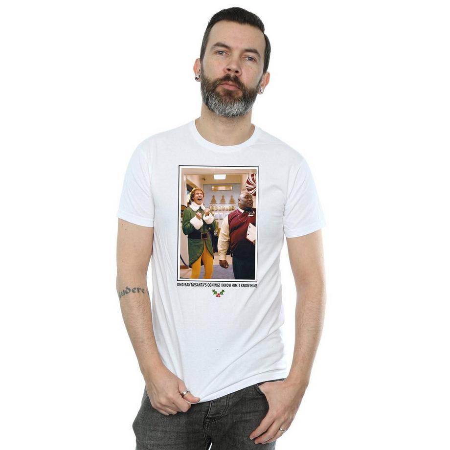Elf OMG Santa's Coming T-Shirt Graphique  
