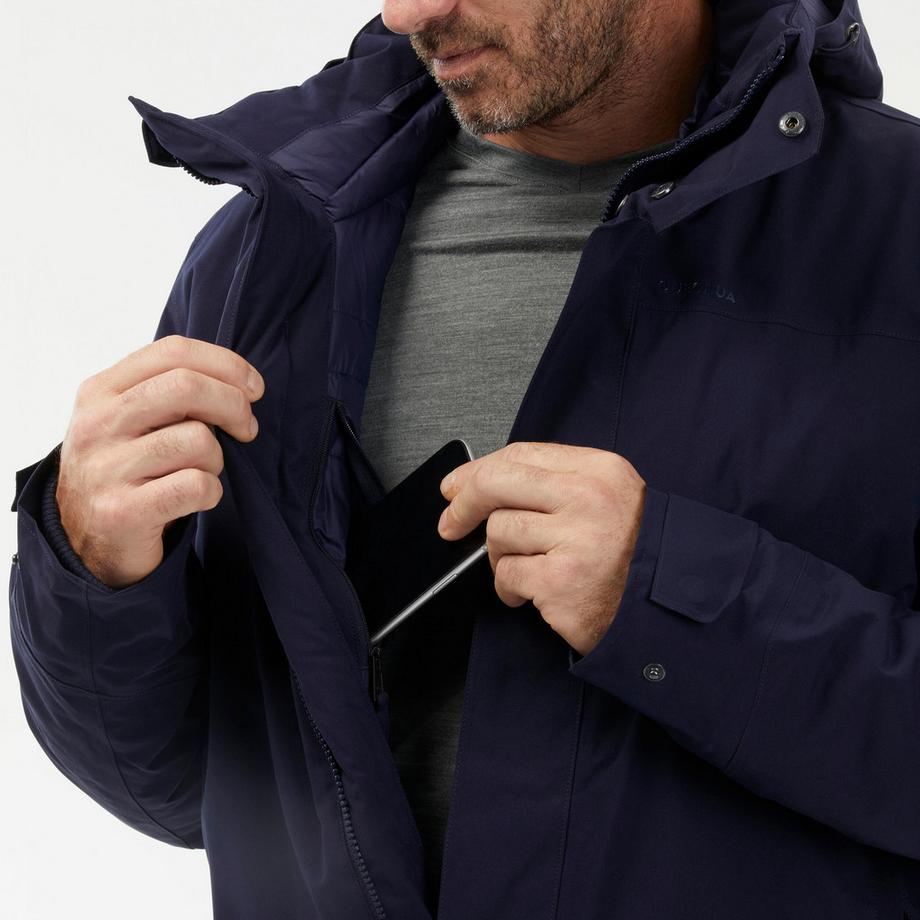 QUECHUA SH500 Parka Imperméable Chaud Randonnée Hiver  