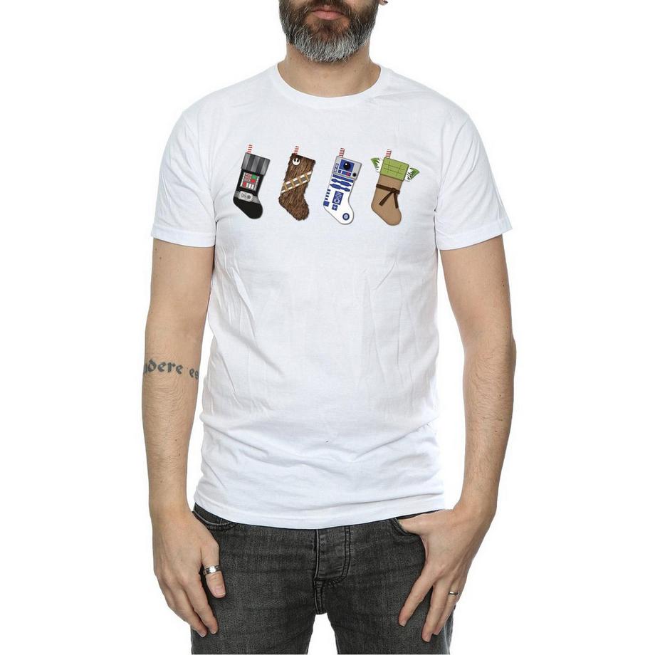 STAR WARS Maglietta Grafica Calze di Natale  